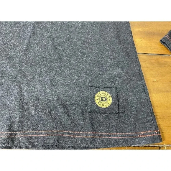 Double D Ranch Size XS Embroidered Thunderbird Long Sleeve 100% Cotton Top - Picture 2 of 9